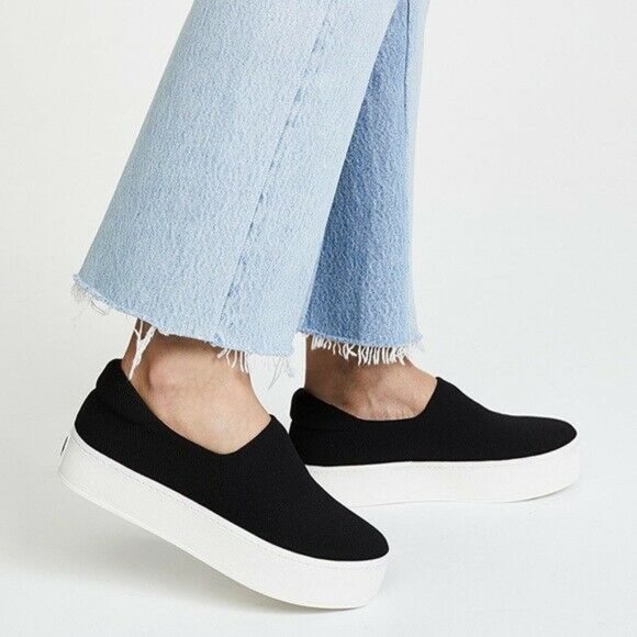 Opening Ceremony Shoes - Opening Ceremony Black Platform Sneakers, Slip On